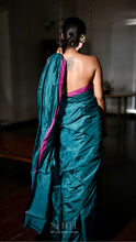 Load image into Gallery viewer, TURQUOISE CHANDERI SILK SAREE CSA24-1 - NEITEE
