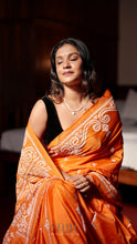 Load image into Gallery viewer, ORANGE KUTCH SILK SAREE KSJ24-1 - NEITEE
