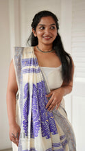 Load image into Gallery viewer, WHITE AND BLUE SOFT COTTON KDM24-12 - NEITEE
