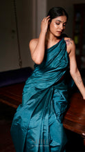 Load image into Gallery viewer, TURQUOISE CHANDERI SILK SAREE CSA24-1 - NEITEE
