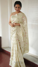Load image into Gallery viewer, WHITE WITH MEENAKARI BANARASI -BBA24-5 - NEITEE
