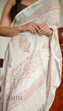 Load image into Gallery viewer, WHITE WITH SILVER ZARI SOFT COTTON KDM24-5 - NEITEE
