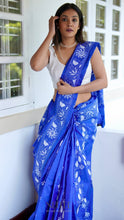 Load image into Gallery viewer, BRIGHT BLUE KANTHA SILK SAREE KSJ24-3 - NEITEE
