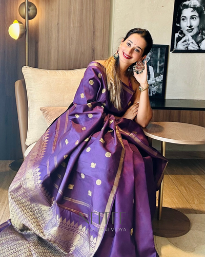 MULBERRY KANCHIVARAM SAREE KS25-14 - NEITEE
