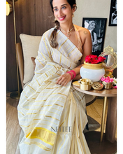 Load image into Gallery viewer, YELLOW KARA AND KASAVU SAREE JO25-2 - NEITEE
