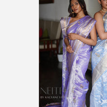 Load image into Gallery viewer, LIGHT LAVENDER TISSUE SILK SAREE TSA24-2 - NEITEE
