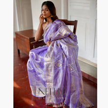Load image into Gallery viewer, LIGHT LAVENDER TISSUE SILK SAREE TSA24-2 - NEITEE
