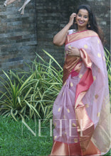 Load image into Gallery viewer, PASTEL PINK CHANDERI SAREE CHJUN21-1 - NEITEE
