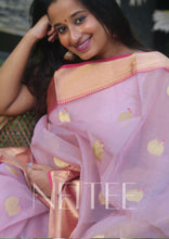 Load image into Gallery viewer, PASTEL PINK CHANDERI SAREE CHJUN21-1 - NEITEE
