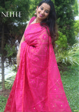 Load image into Gallery viewer, RANI PINK JAMDANI SAREE JSJUN21-1 - NEITEE
