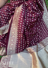 Load image into Gallery viewer, COFFEE BROWN BANARASI SILK SAREE WITH BOOTIS BSD21-1 - NEITEE
